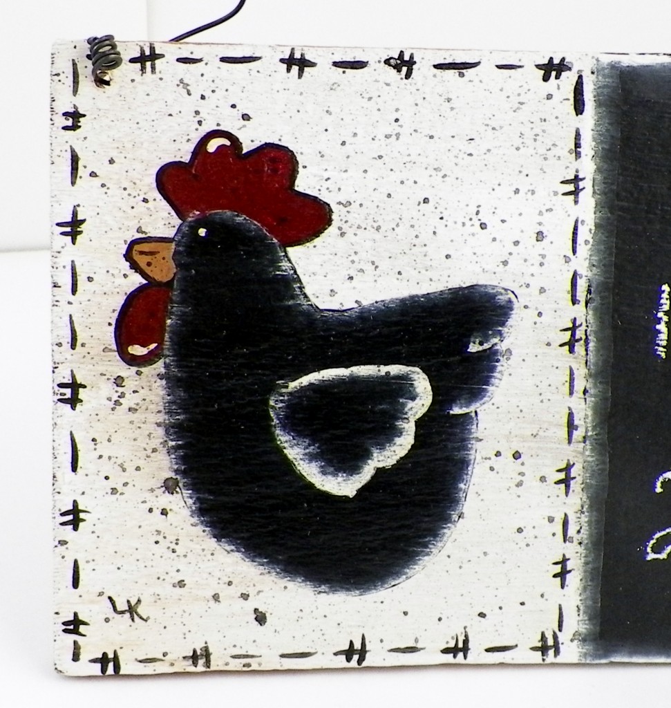 Handcrafted Chicken Chalk Board