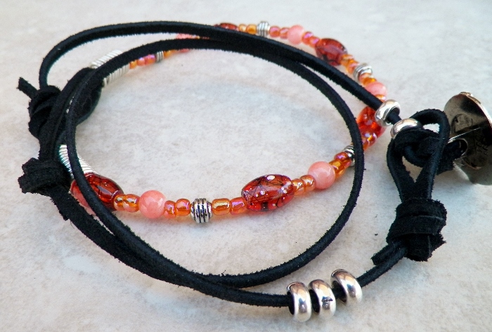 glass beaded leather wrap bracelet (700x473)
