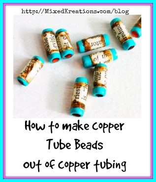 how to make copper tube beads