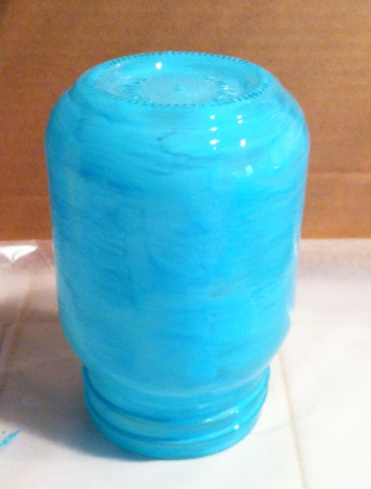 How to make faux sea glass jars