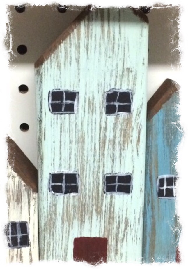 diy wooden house blocks