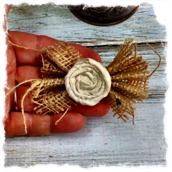 How to Make a Burlap & Fabric Flower