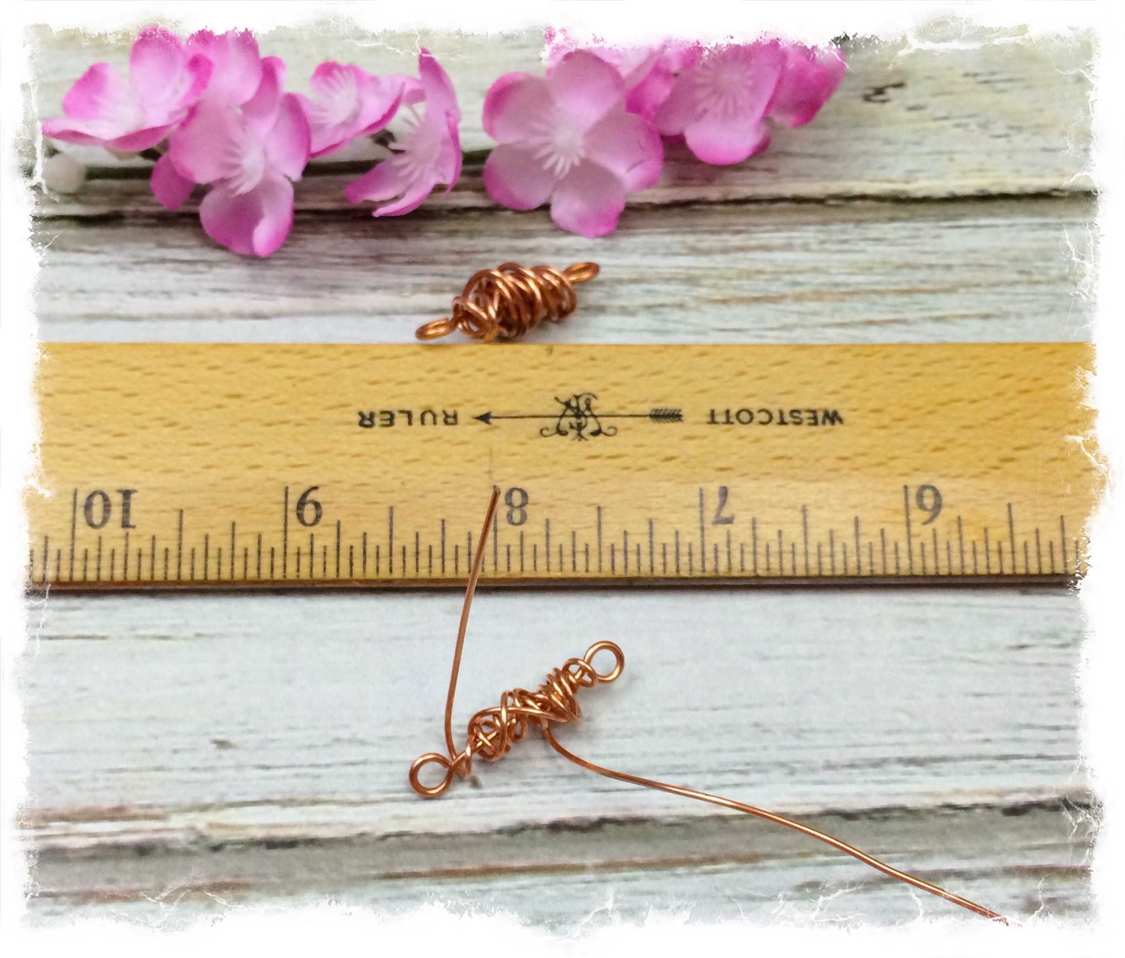 Diy Wire Wrapped Copper  Beads