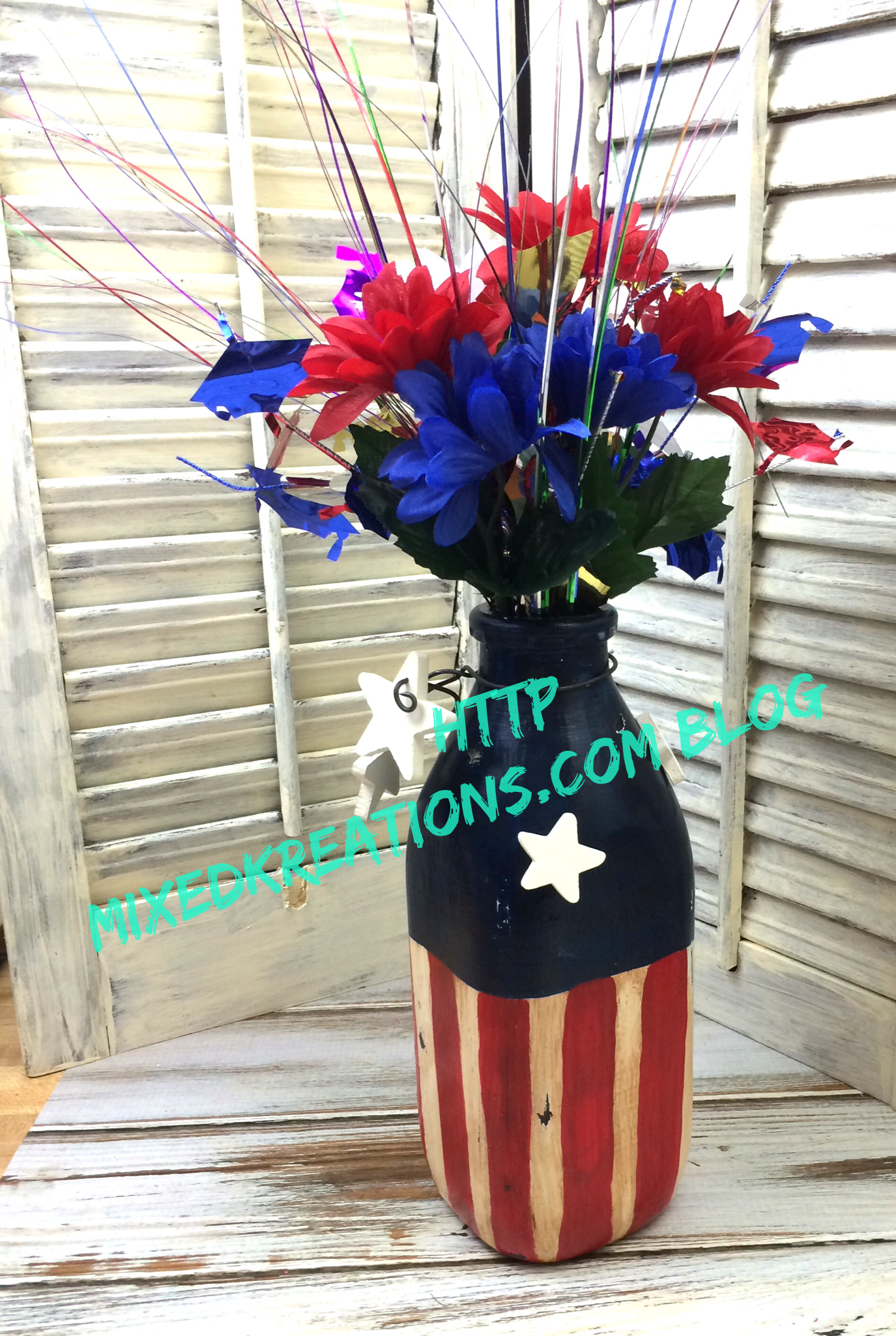Diy Patriotic Vase for The 4th of July