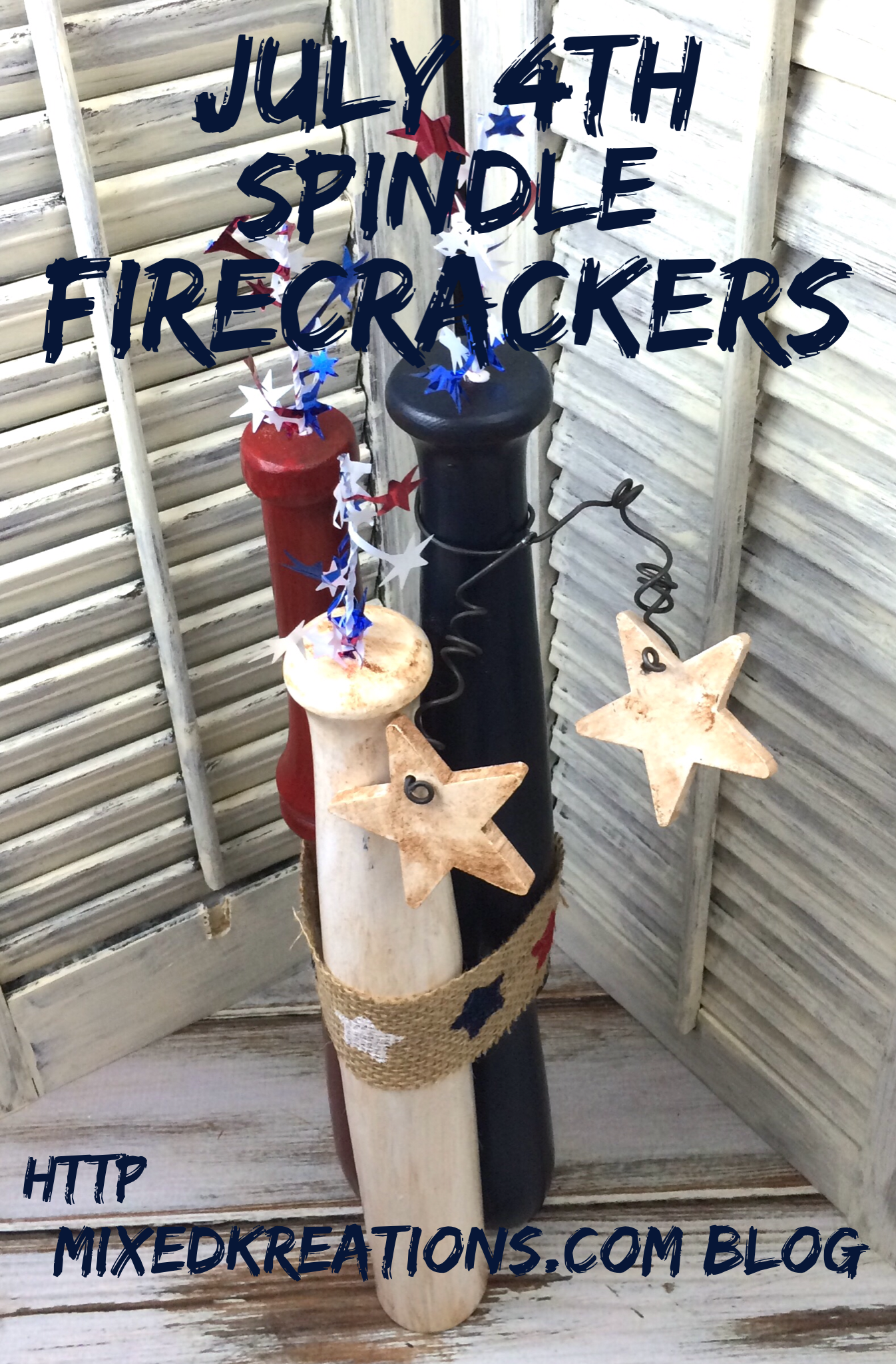 July 4th Spindle Firecrackers