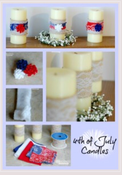 4th of July Decorations | DIY Patriotic Candles