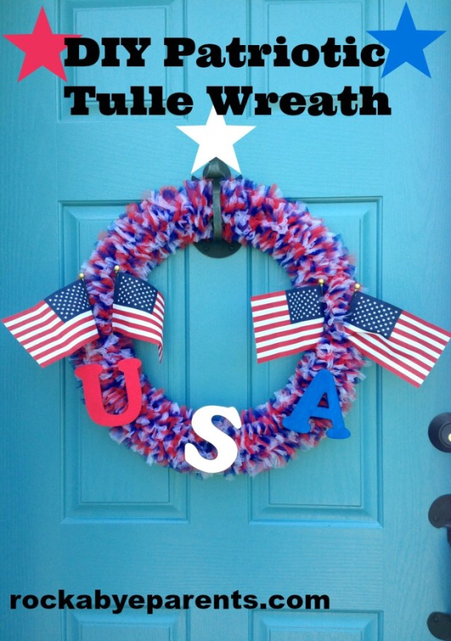DIY Patriotic Tulle Wreath