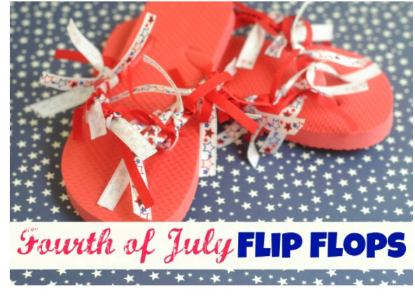 Fourth of July Flip Flops 
