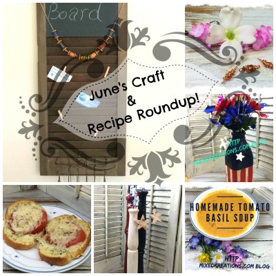 June's craft and  recipe round-up