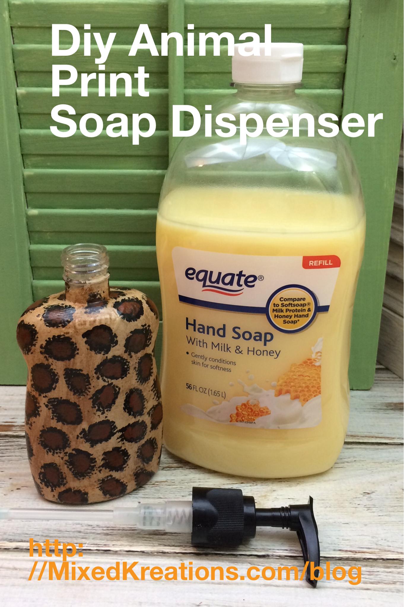 Diy Animal Print Soap Dispenser 