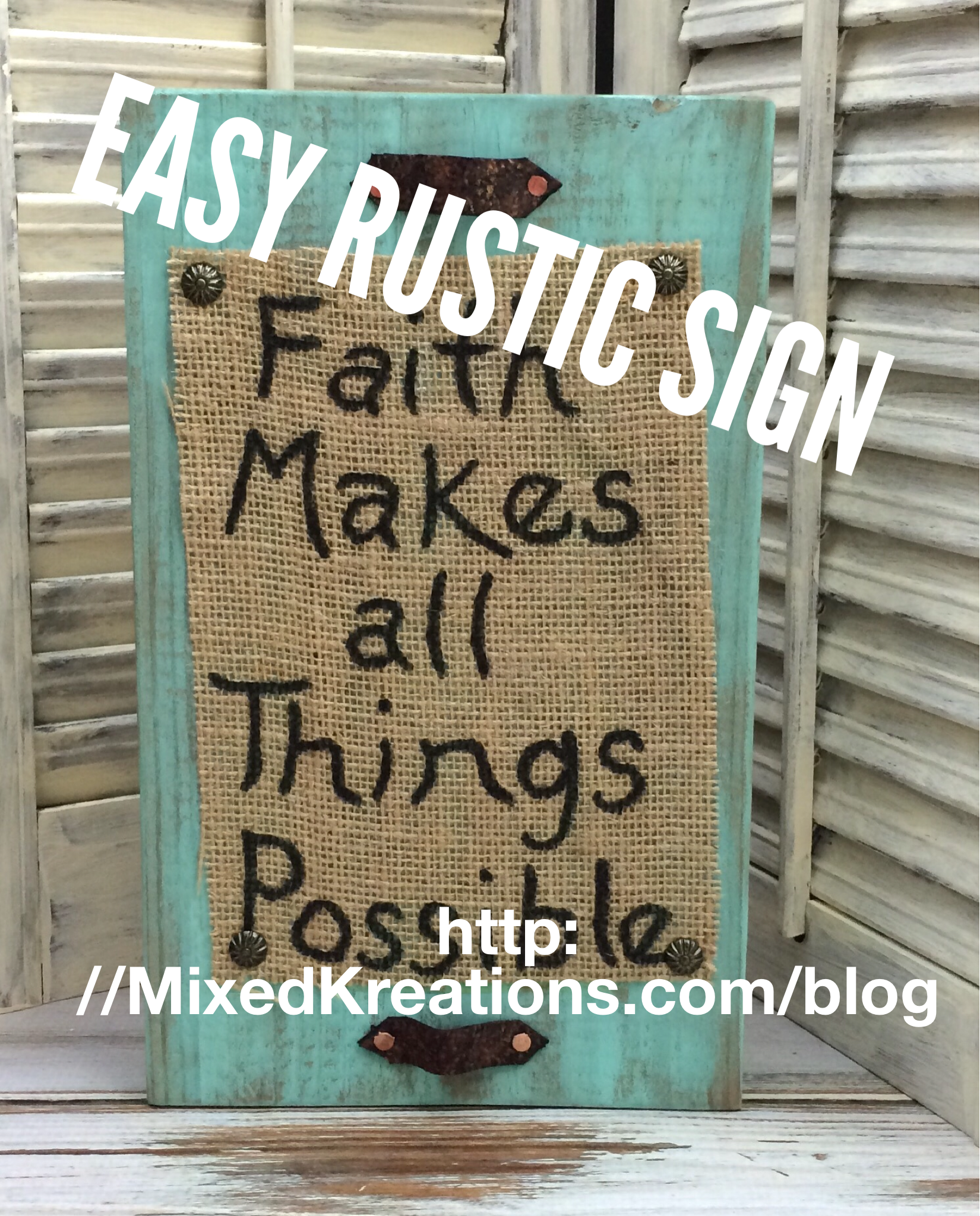 Easy Rustic Sign