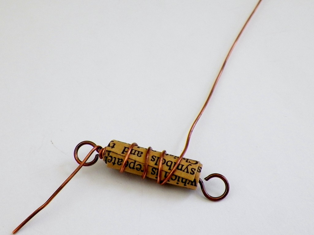 Copper Wire Wrapped Paper Bead Tutorial