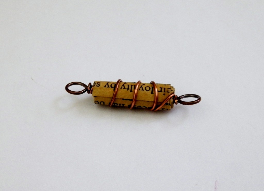 Copper Wire Wrapped Paper Bead Tutorial