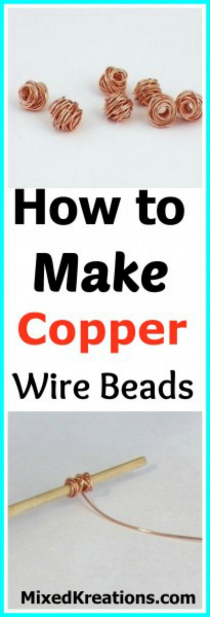how to make copper wire beads