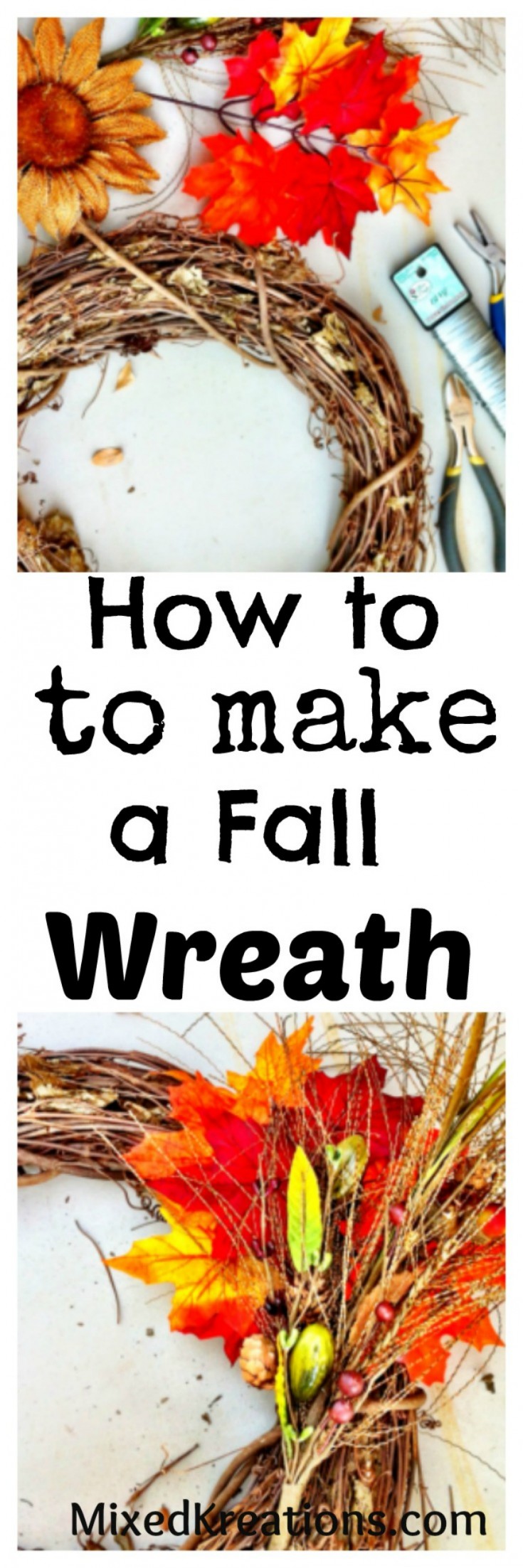 How to make a fall wreath