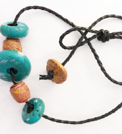 polymer clay necklace