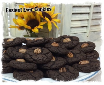 Easy chocolate cake cookies
