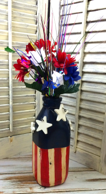 patriotic vase