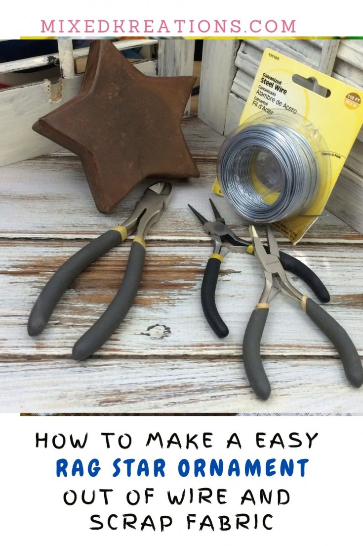 diy rag star ornament