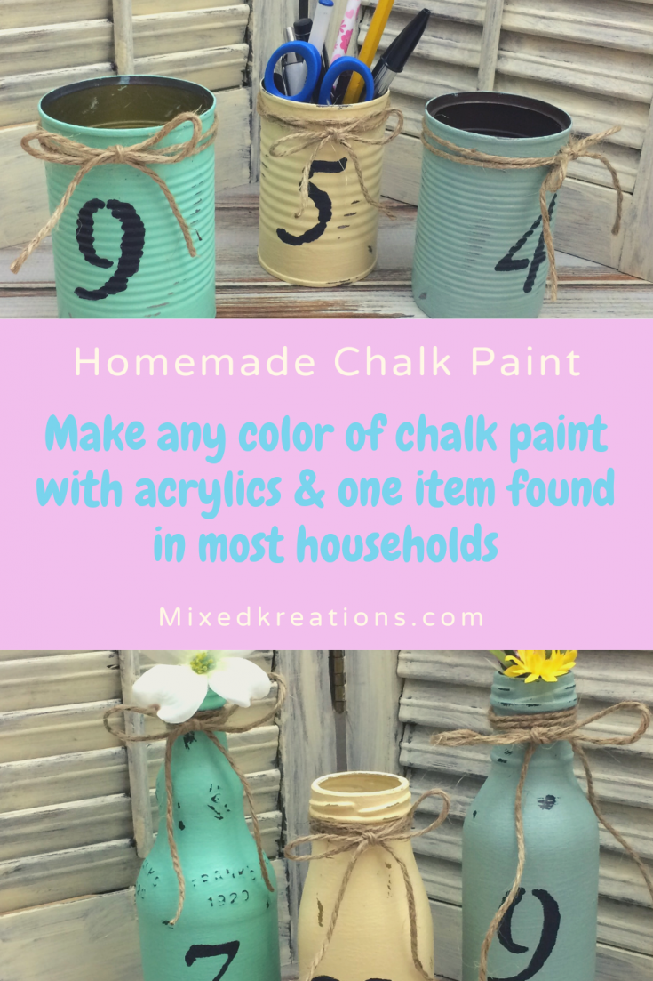 Homemade Chalk Paint 