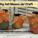 Diy fall mason jars
