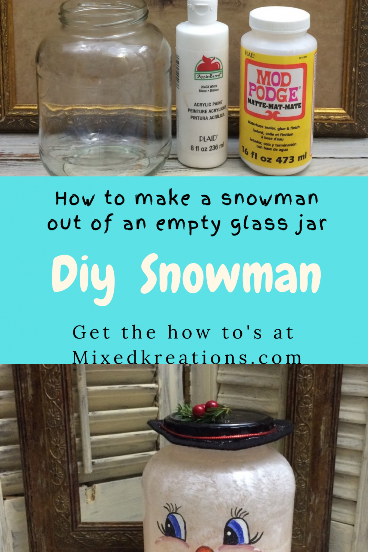 how to make a snowman lantern