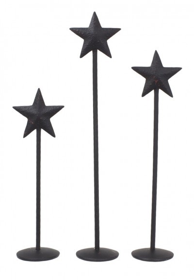 metal pedestal stars