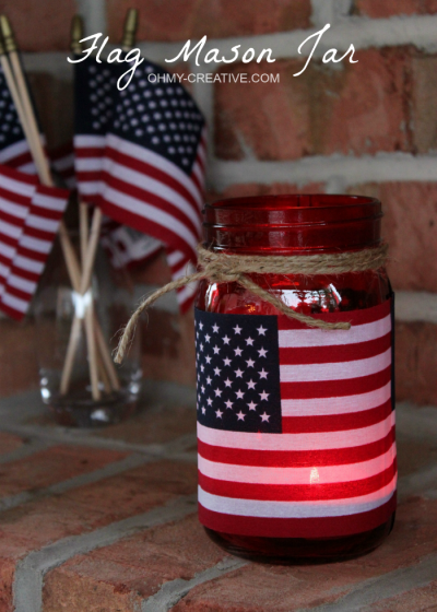 Patriotic-Flag-Mason-Jar-Candle-Holder-Craft-