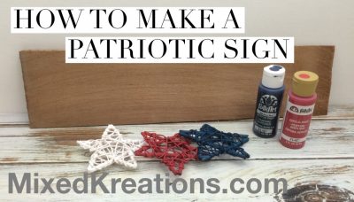 How to make a Patriotic sign