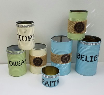 Quick And Easy Repurposed Tin Cans