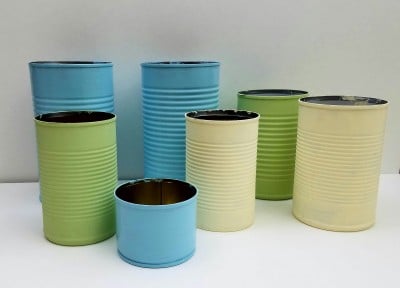 Quick and easy repurposed tin cans 