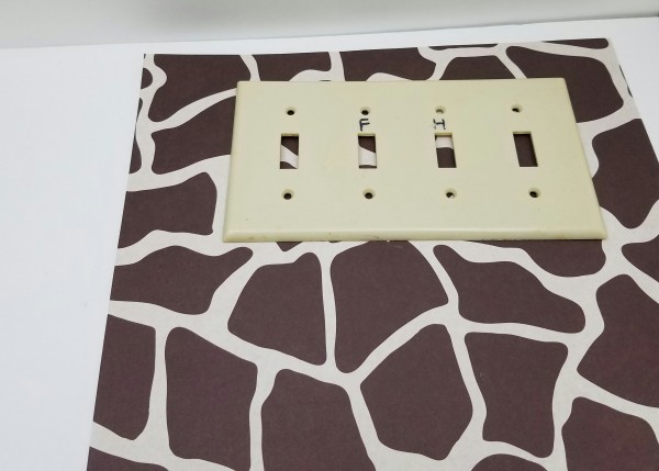 Animal print switch plate covers