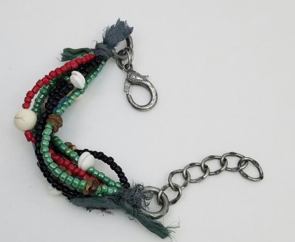 multi strand bohemian style bracelet