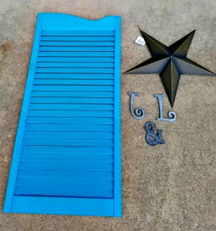 repurposed louvered door