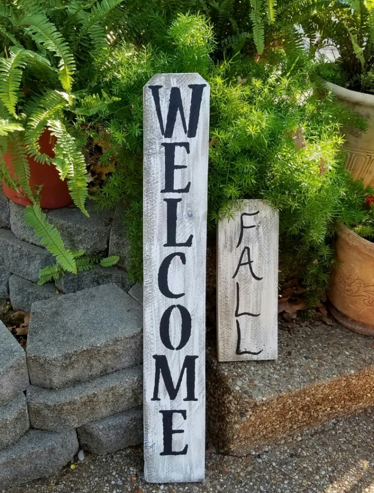 Easy Handmade Wooden Fall Signs - Mixed Kreations