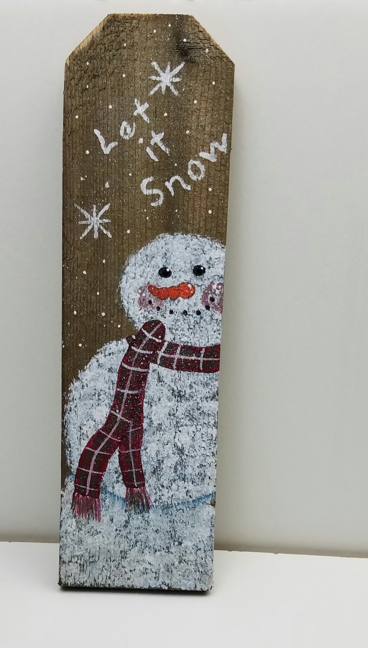 How to paint a snowman