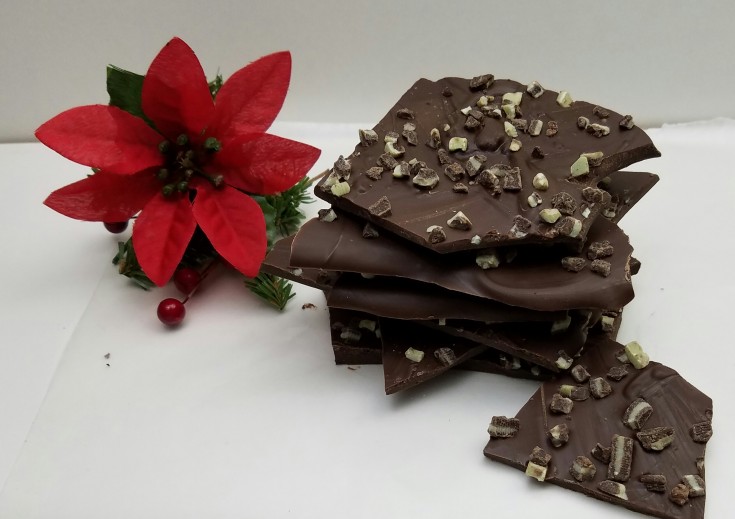 Chocolate Mint Almond Bark