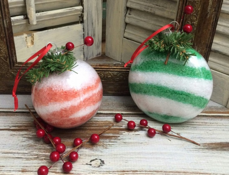 christmas bath salt ornaments