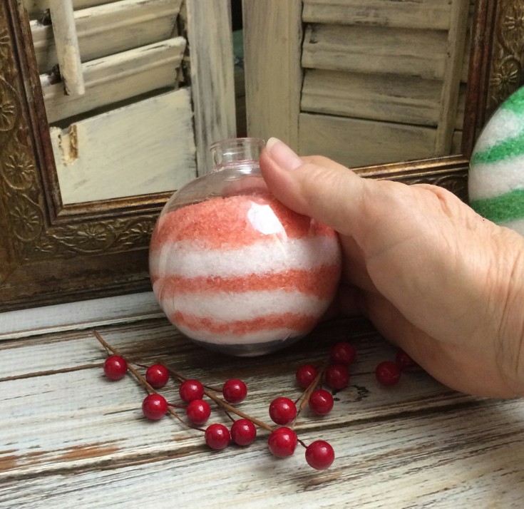 christmas ornament bath salts