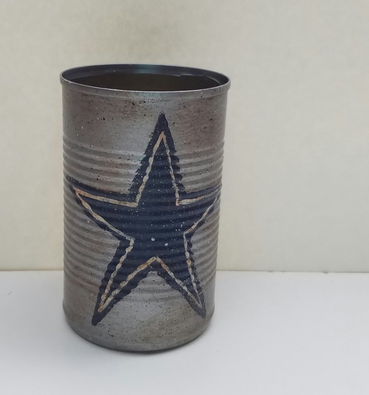 Diy  Dallas cowboys tin can pencil holder 5