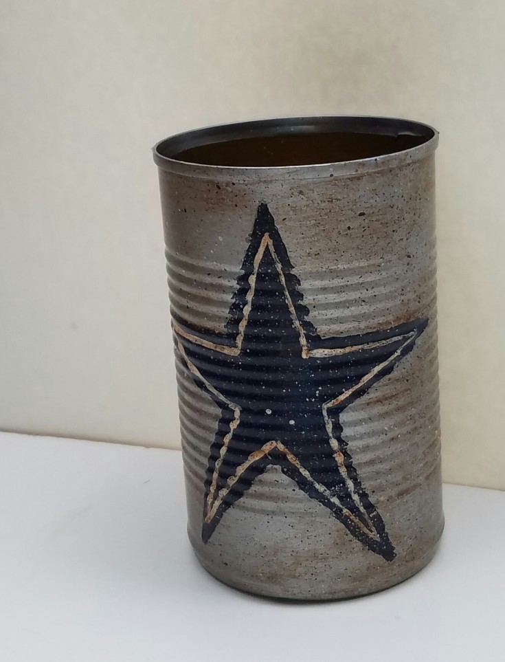 Diy  Dallas cowboys tin can pencil holder 5