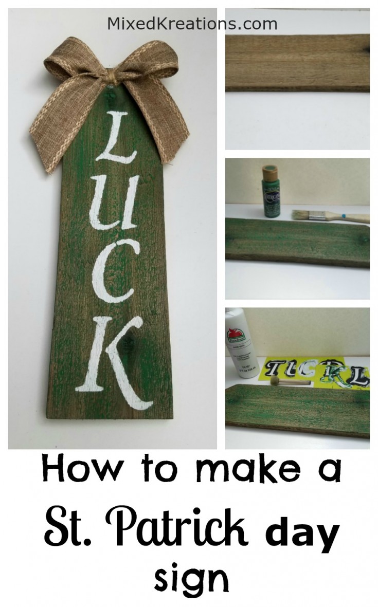 how to make a saint patricks day sign pinnable