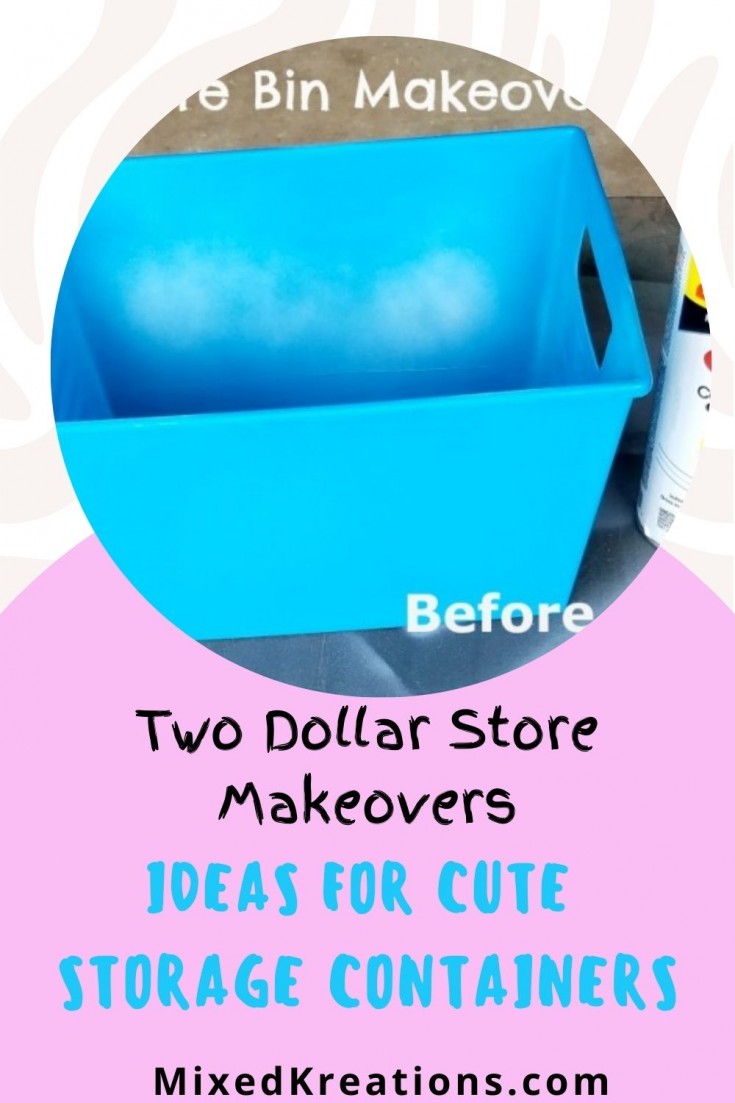 Dollar Tree Plastic Storage Container Makeover