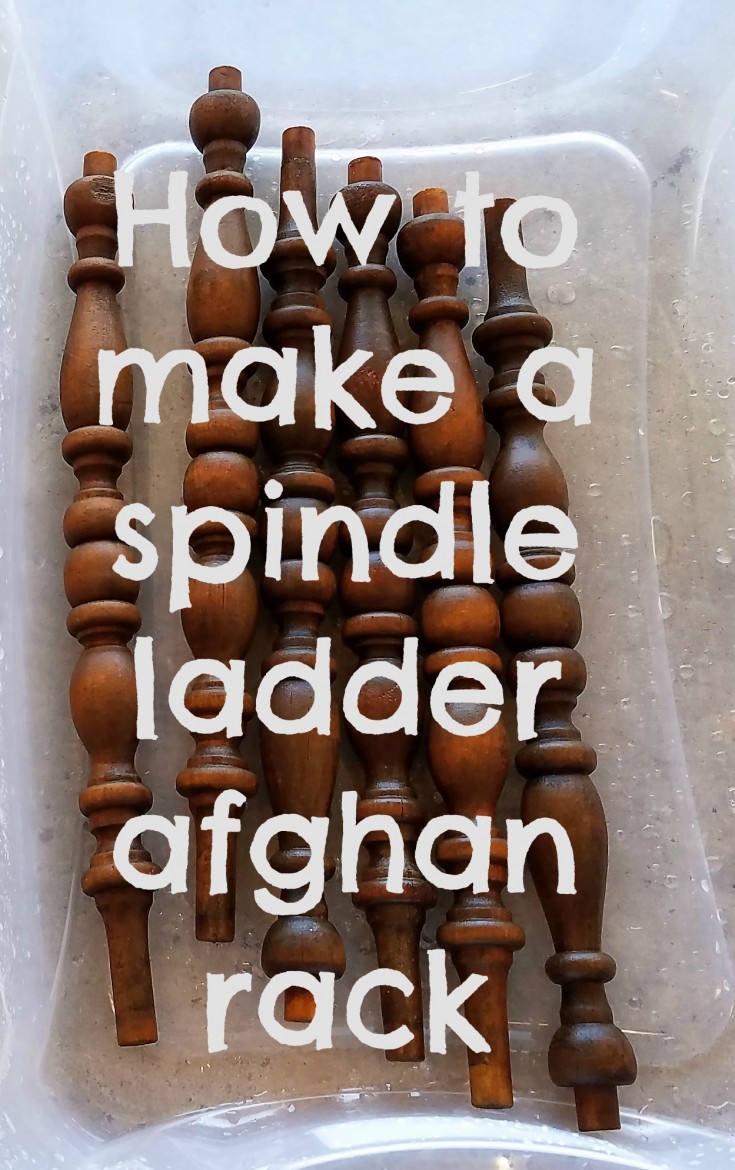 How to make a spindle ladder afghan rack