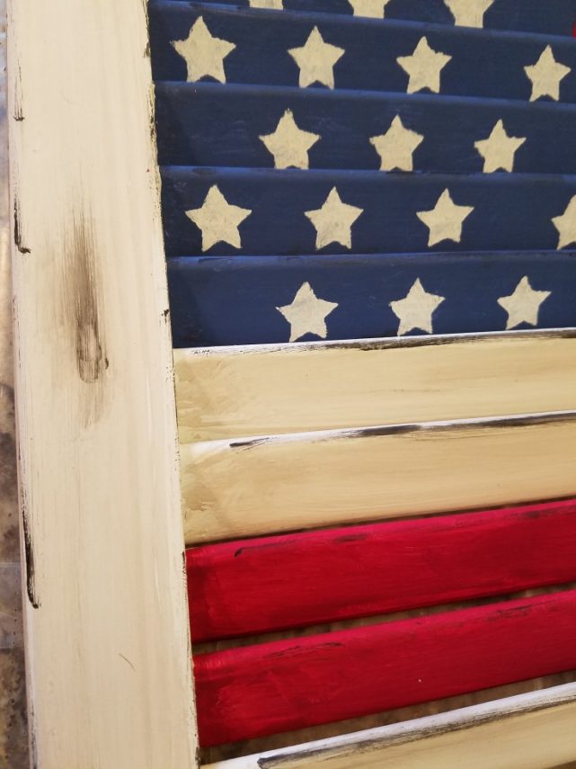 how to make a 2 sided american flag