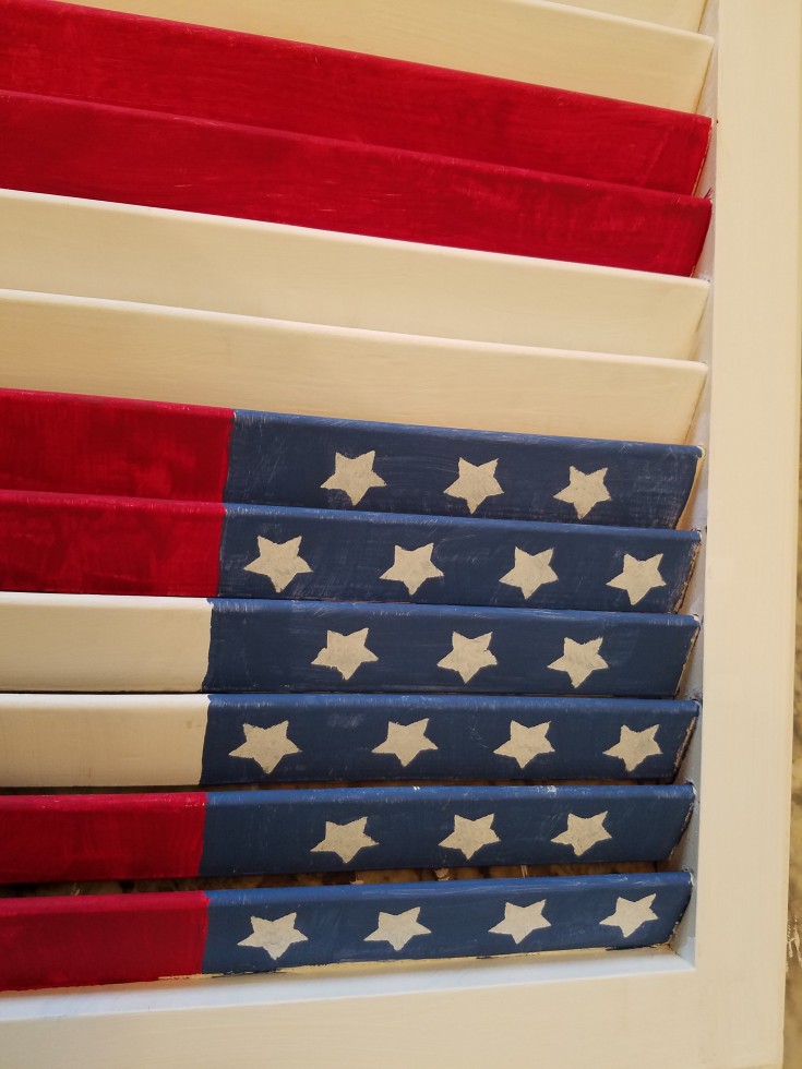  2 sided american flag