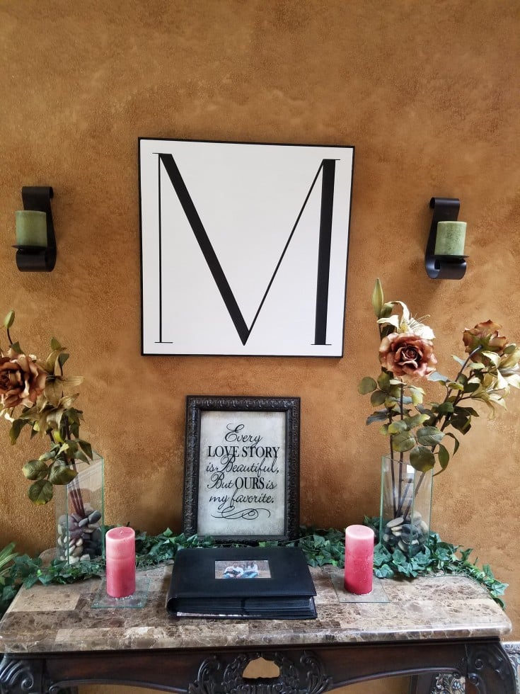 how to make a large monogram letter sign