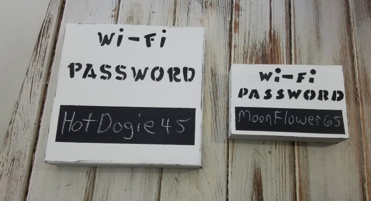 how to make a wifi password block
