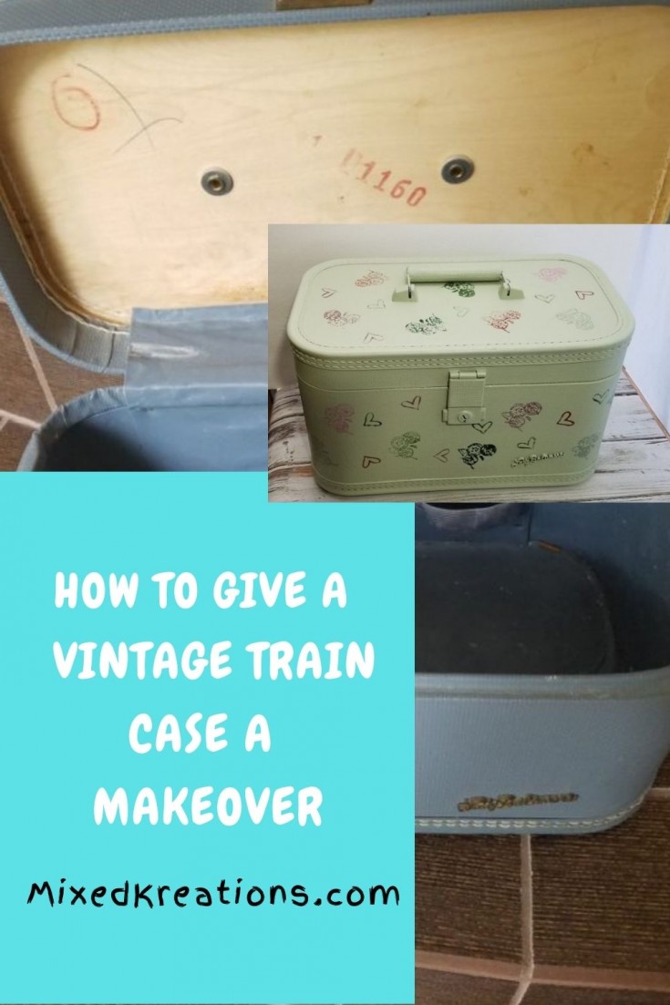 Upcycled vintage train case