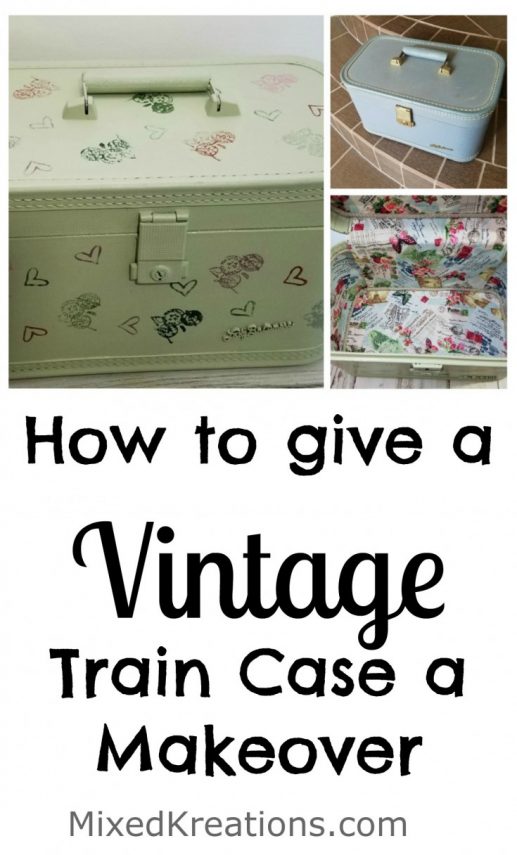 Vintage Train Case Makeover 